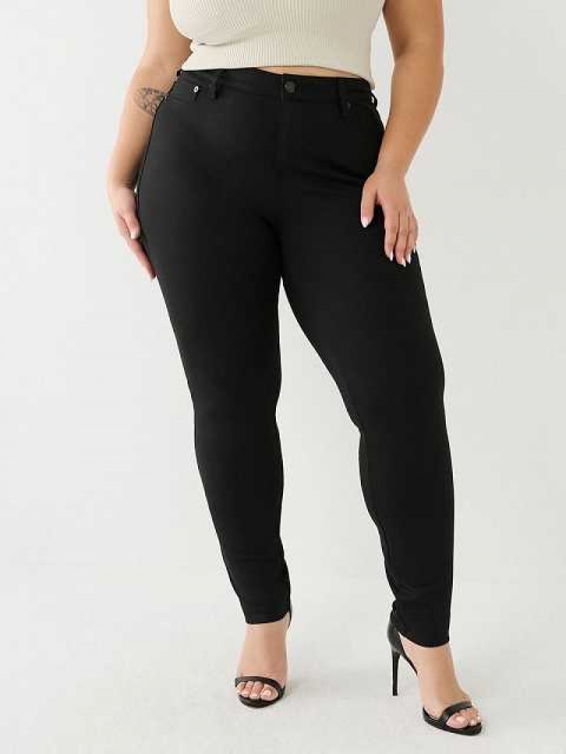 Jeans Skinny True Religion Plus Jennie Ponte Mujer Negras | Colombia-CXJZPIG31