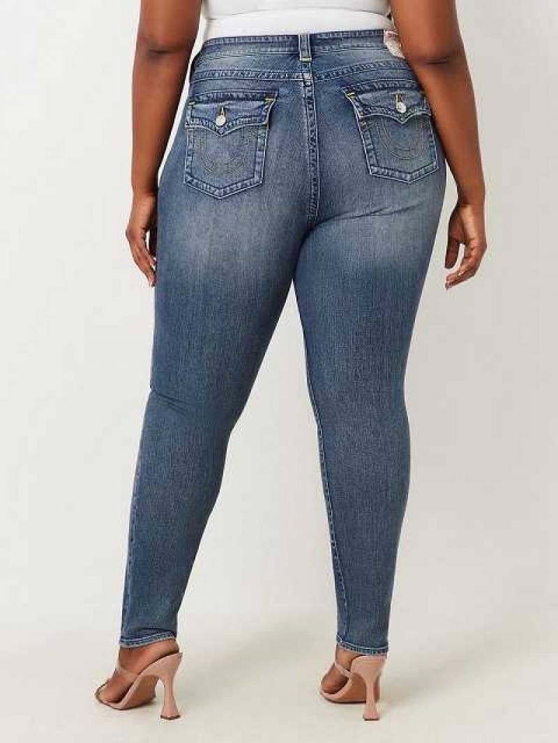 Jeans Skinny True Religion Plus Stella Low Rise Mujer Naranjas | Colombia-RTSOHUG57