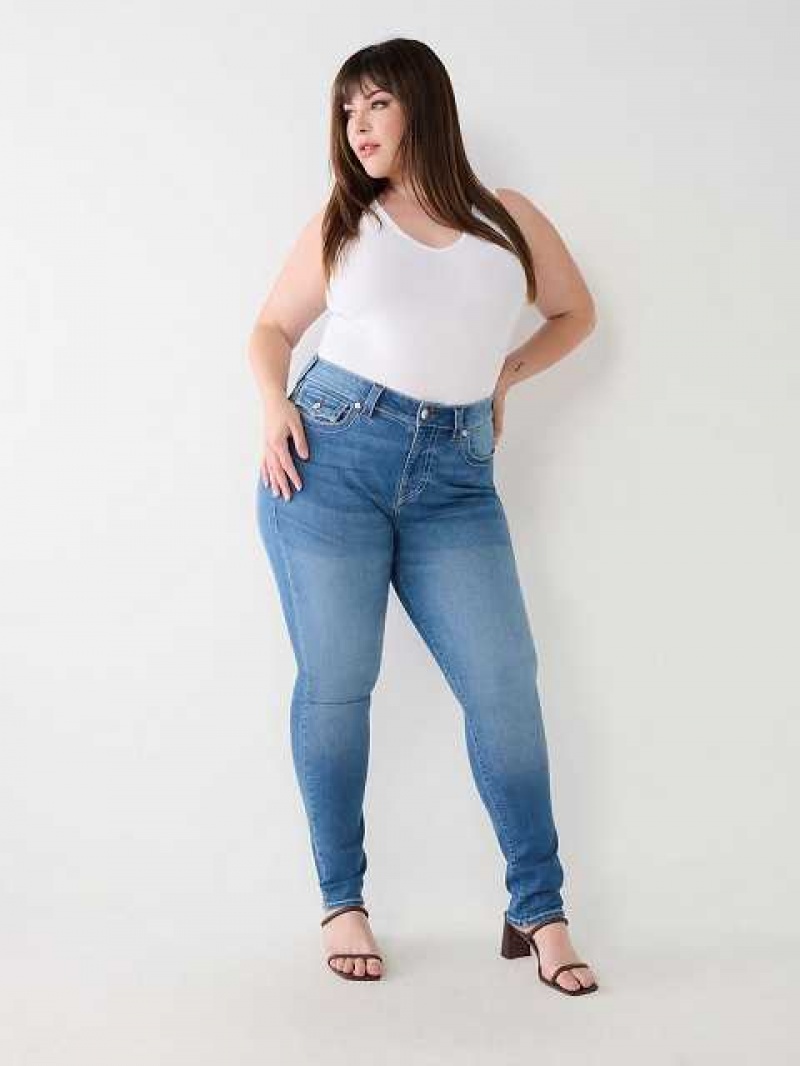 Jeans Skinny True Religion Plus Stella Low Rise Mujer Azules | Colombia-SHRONMY02