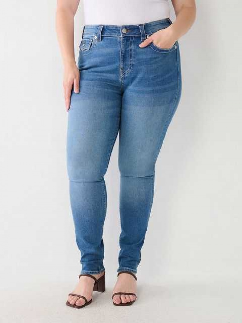 Jeans Skinny True Religion Plus Stella Low Rise Mujer Azules | Colombia-SHRONMY02