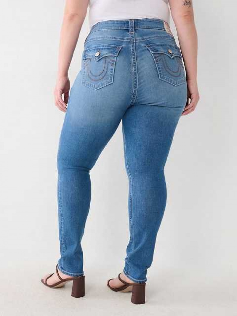 Jeans Skinny True Religion Plus Stella Low Rise Mujer Azules | Colombia-SHRONMY02