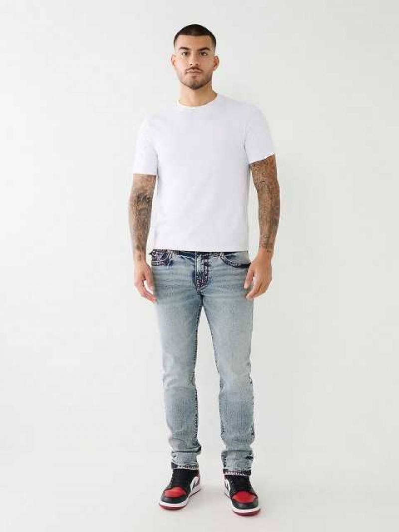 Jeans Skinny True Religion Rocco Big T Stitch Hombre Azules Claro | Colombia-ORJMXGB23