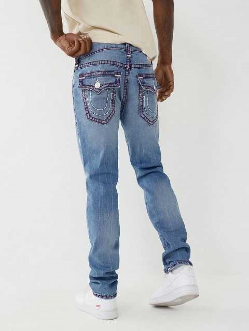 Jeans Skinny True Religion Rocco Hombre Azules Claro | Colombia-QANBDUO14