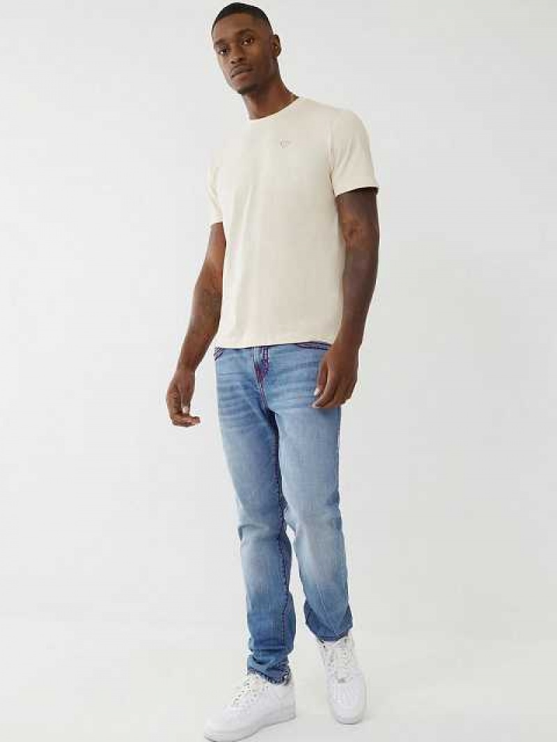 Jeans Skinny True Religion Rocco Hombre Azules Claro | Colombia-QANBDUO14