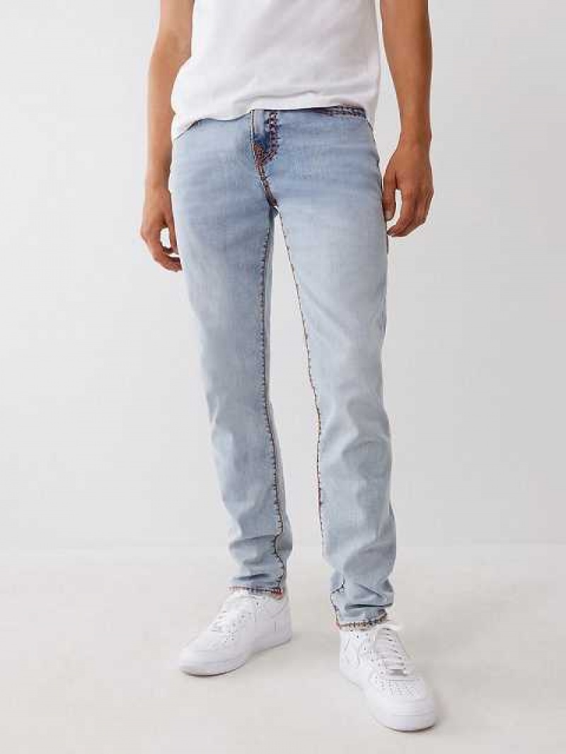 Jeans Skinny True Religion Rocco Hombre Azules Claro | Colombia-HFKDTBE75