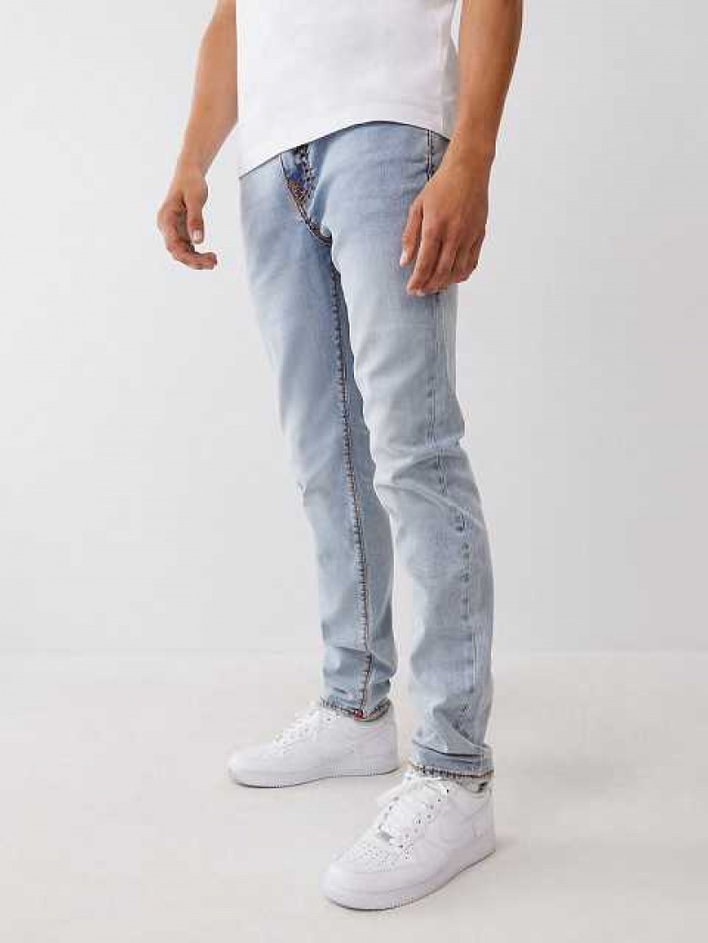 Jeans Skinny True Religion Rocco Hombre Azules Claro | Colombia-HFKDTBE75