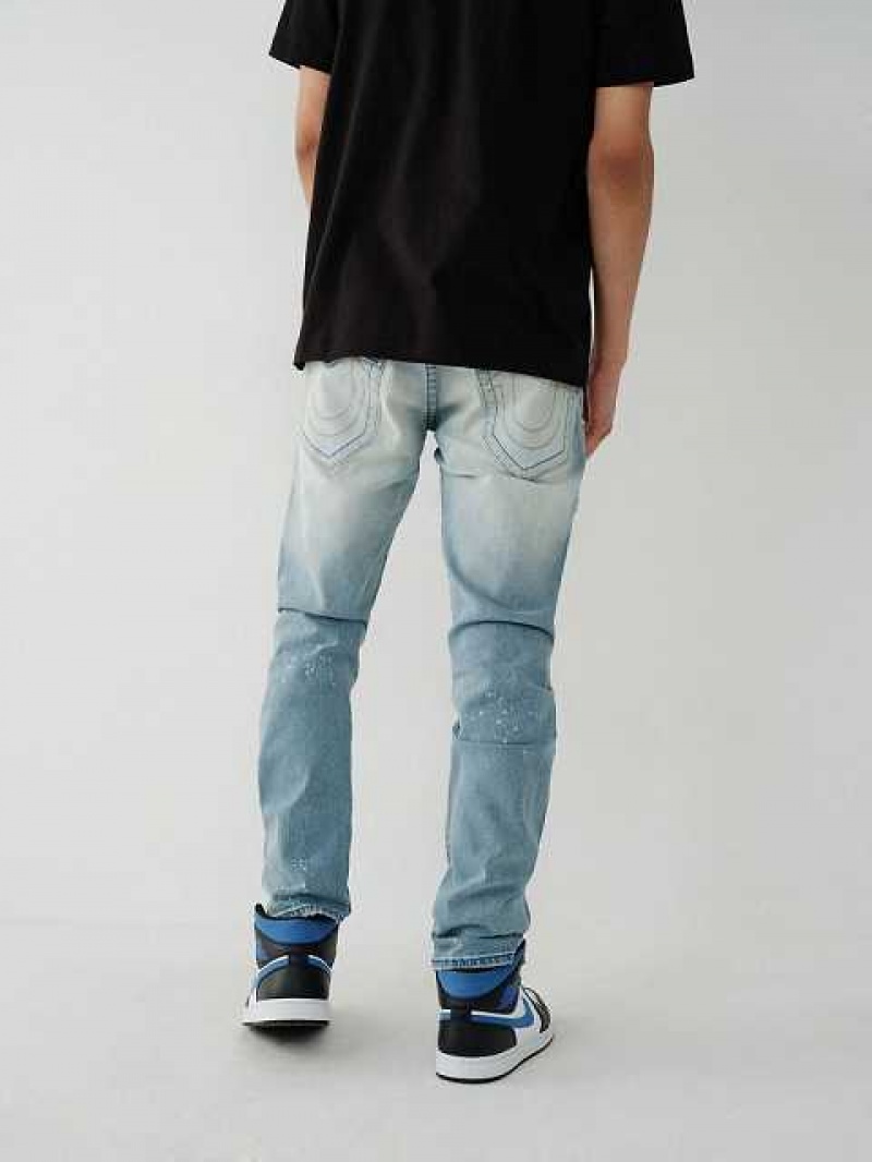 Jeans Skinny True Religion Rocco Hombre Azules Claro | Colombia-YHMGBOT92