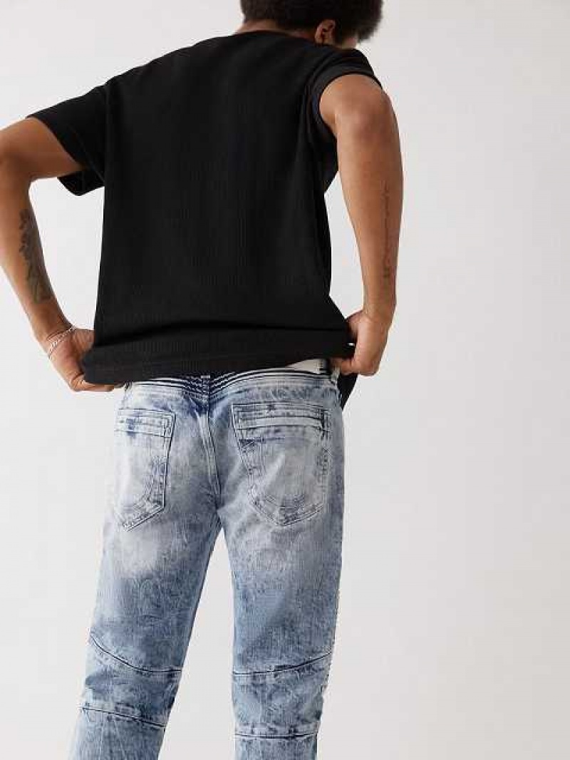 Jeans Skinny True Religion Rocco Moto Renegade Hombre Azules | Colombia-DWJMHFI47