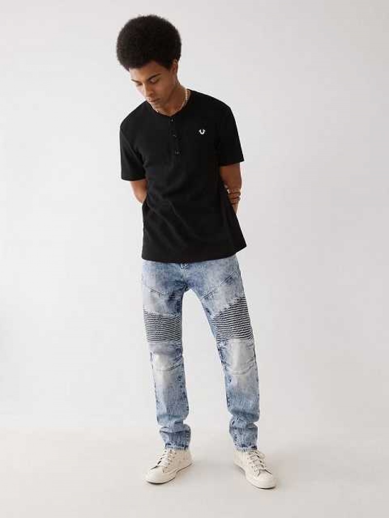 Jeans Skinny True Religion Rocco Moto Renegade Hombre Azules | Colombia-DWJMHFI47