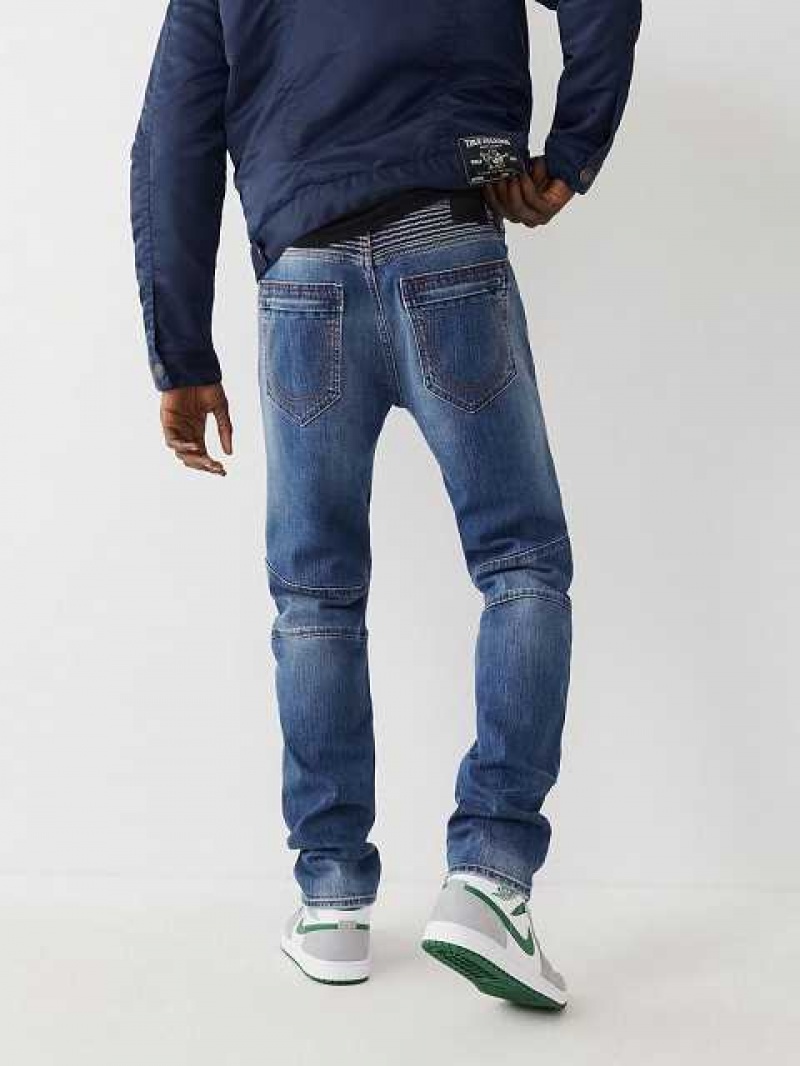 Jeans Skinny True Religion Rocco Moto Renegade Hombre Azules | Colombia-GFDPJUA50