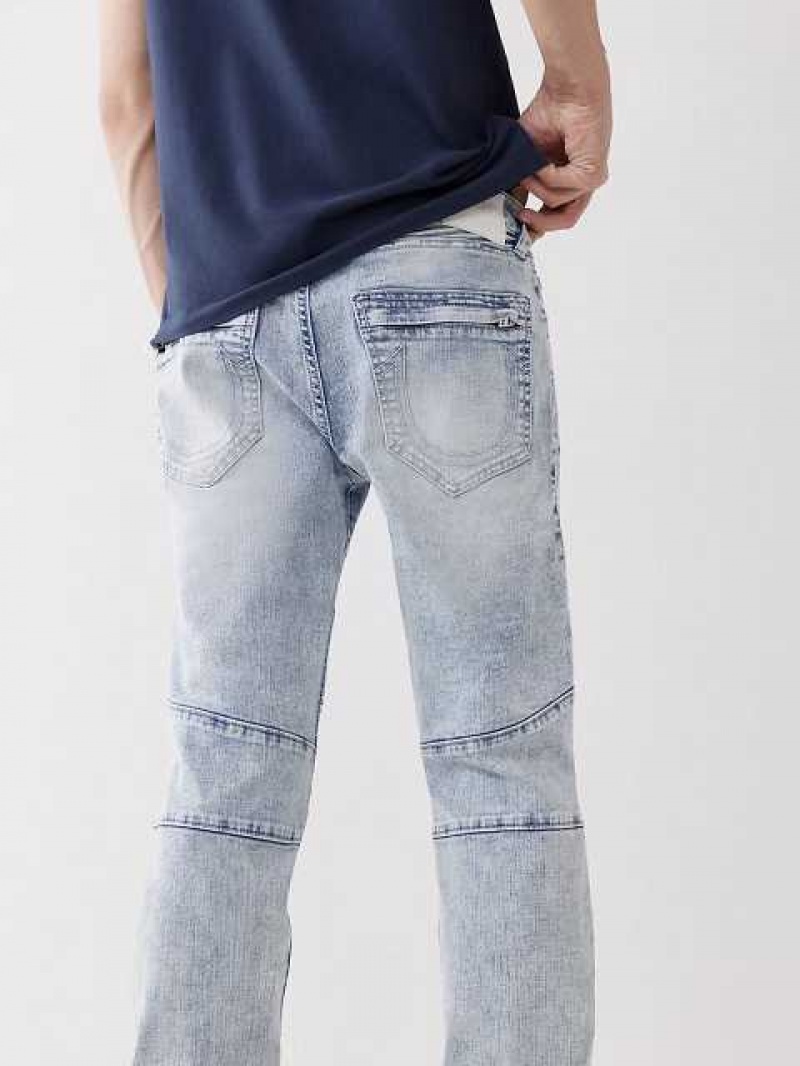 Jeans Skinny True Religion Rocco Moto Renegade Hombre Azules Claro | Colombia-SZYNQEF92