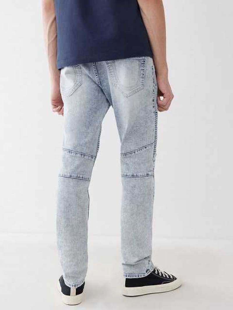 Jeans Skinny True Religion Rocco Moto Renegade Hombre Azules Claro | Colombia-SZYNQEF92