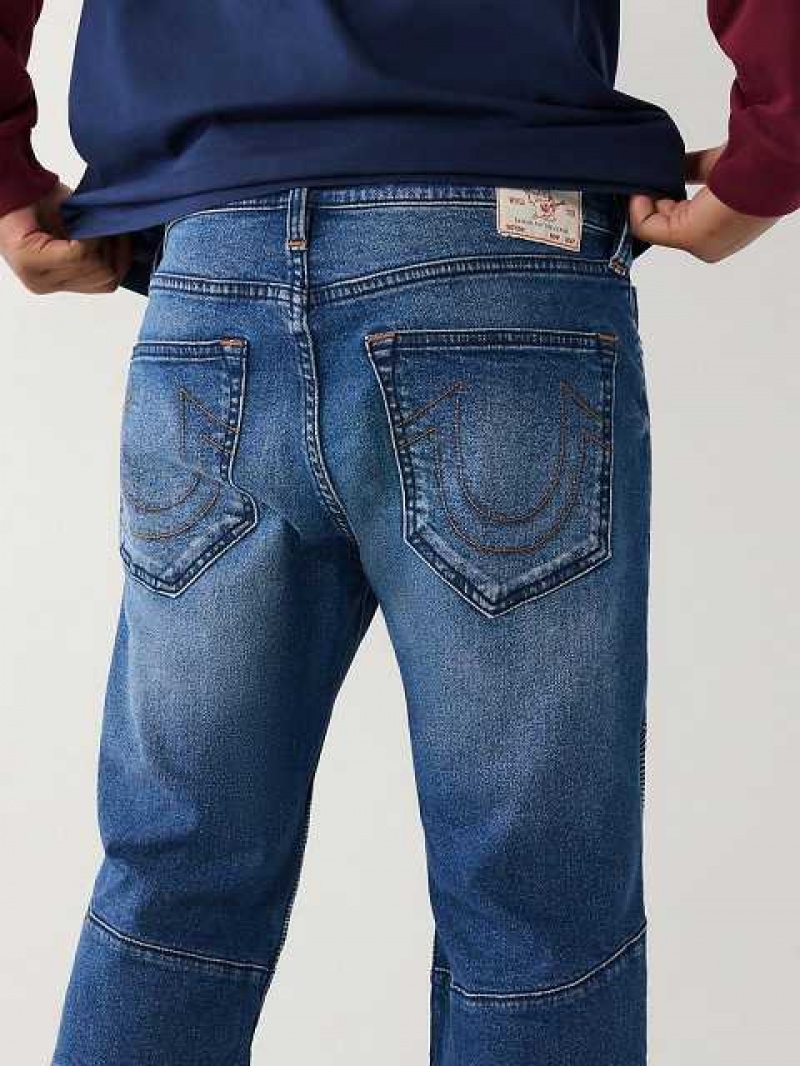 Jeans Skinny True Religion Rocco Moto Stitch Hombre Azules | Colombia-GXNWVLM39