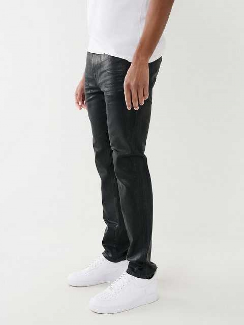 Jeans Skinny True Religion Rocco Single Needle Coated Jean 32in Hombre Negras | Colombia-RUOTIYP50