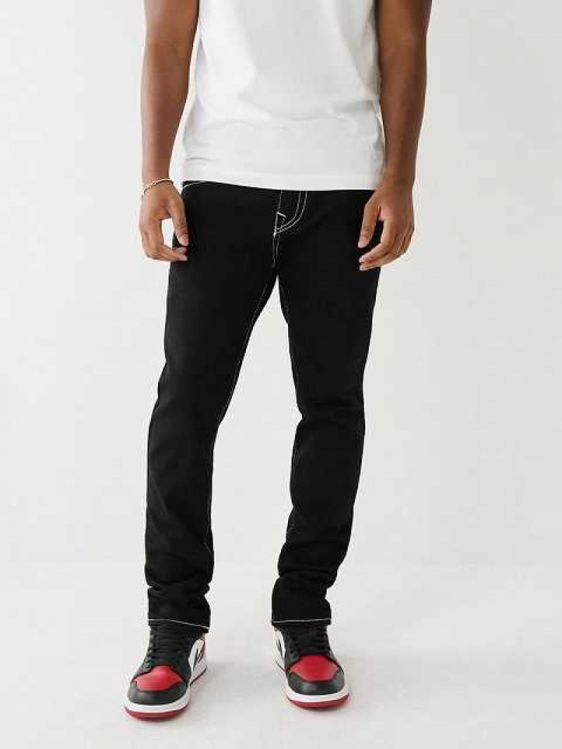 Jeans Skinny True Religion Rocco Single Needle Flap 32” Hombre Negras | Colombia-EKMDHXW64