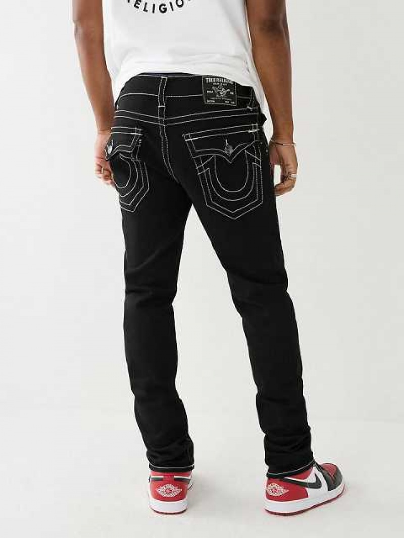 Jeans Skinny True Religion Rocco Single Needle Flap 32” Hombre Negras | Colombia-EKMDHXW64