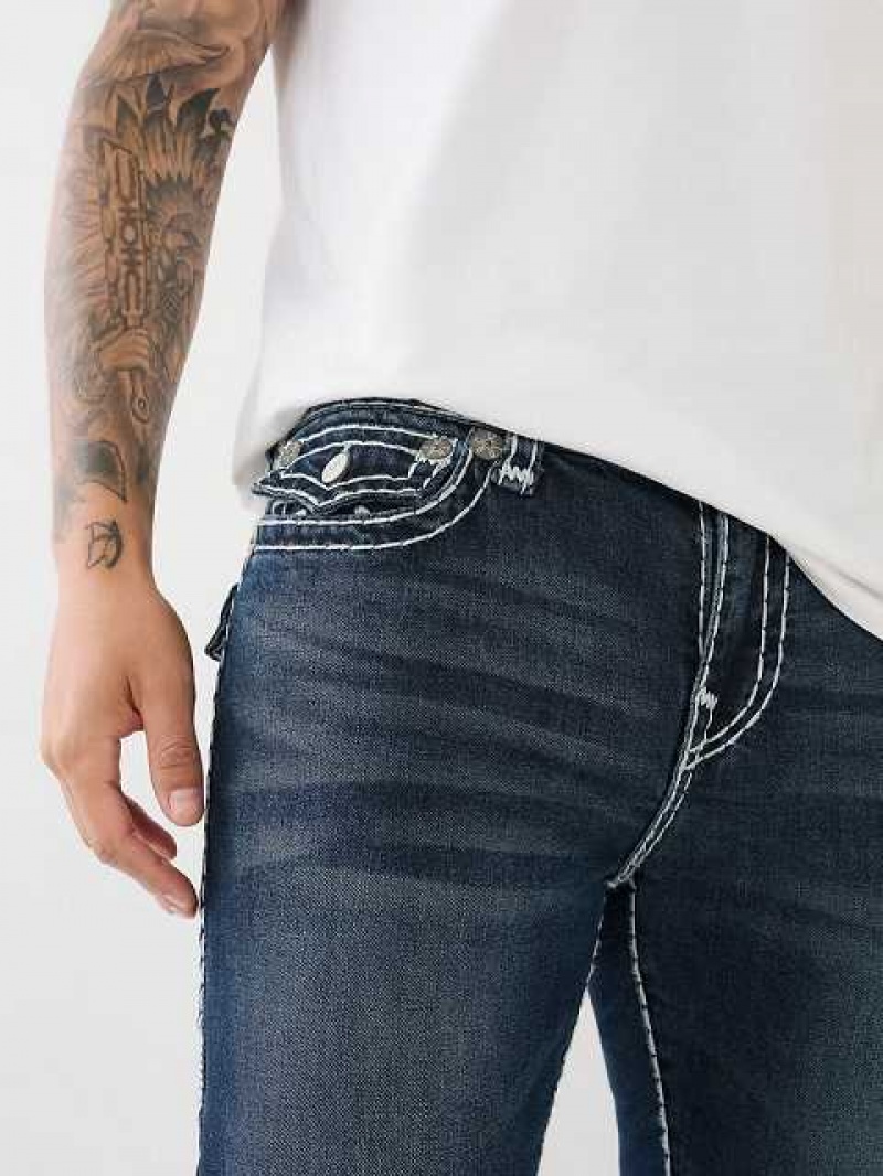 Jeans Skinny True Religion Rocco Stacked Super T Hombre Turquesa Azules Oscuro | Colombia-ZMBODQY56