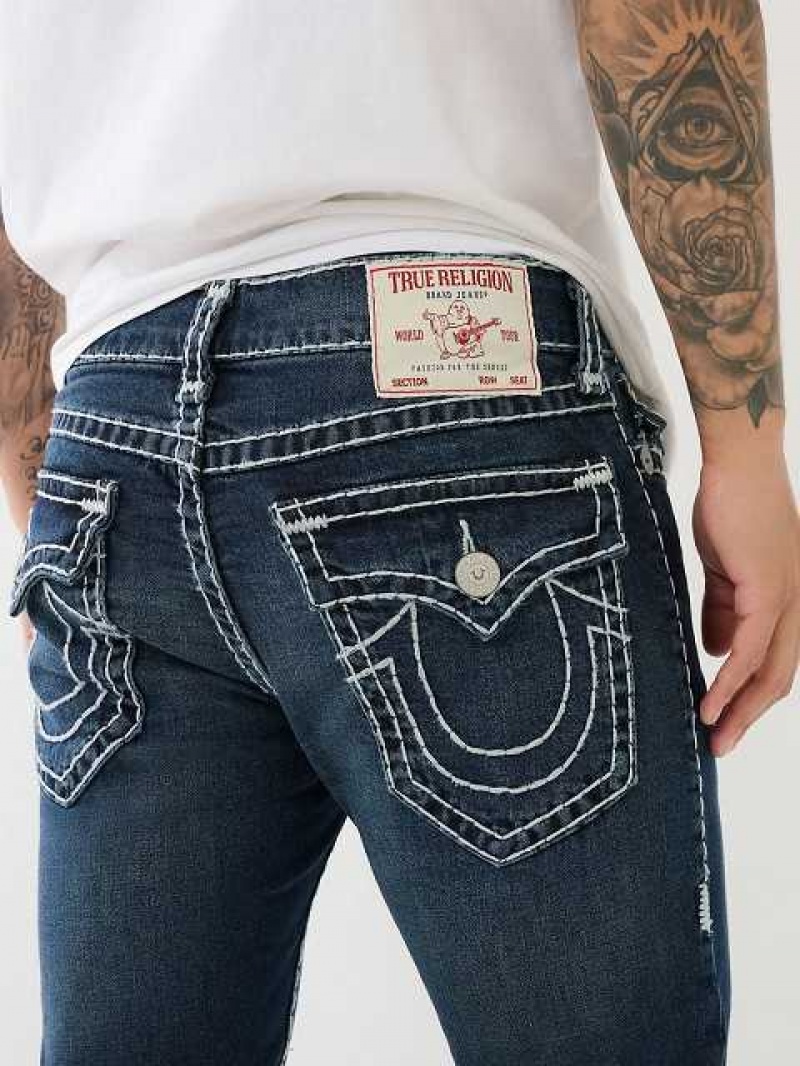 Jeans Skinny True Religion Rocco Stacked Super T Hombre Turquesa Azules Oscuro | Colombia-ZMBODQY56