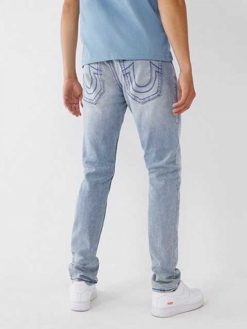 Jeans Skinny True Religion Rocco Super Q Stitch Hombre Azules Claro | Colombia-KFZPQBI84