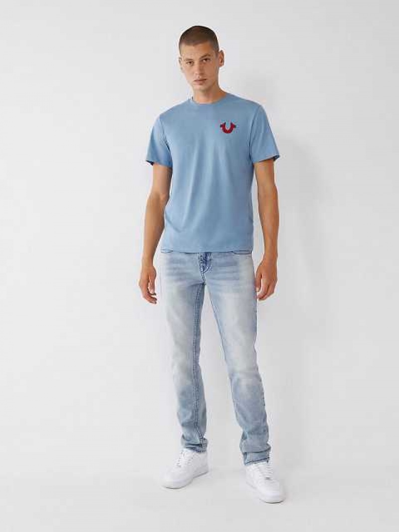 Jeans Skinny True Religion Rocco Super Q Stitch Hombre Azules Claro | Colombia-KFZPQBI84