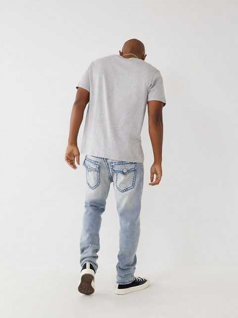 Jeans Skinny True Religion Rocco Super T Stitch Hombre Azules Claro | Colombia-AVRJBSF98