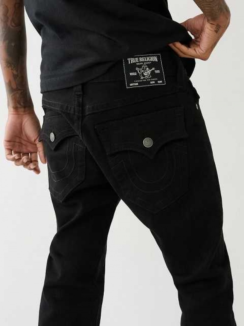 Jeans Skinny True Religion Rocco Zipped 34” Hombre Negras | Colombia-UVTBEWG53