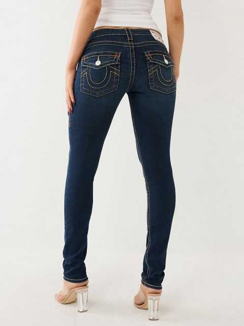 Jeans Skinny True Religion Stella Big T Low Rise Mujer Azules | Colombia-SJMTKLX27