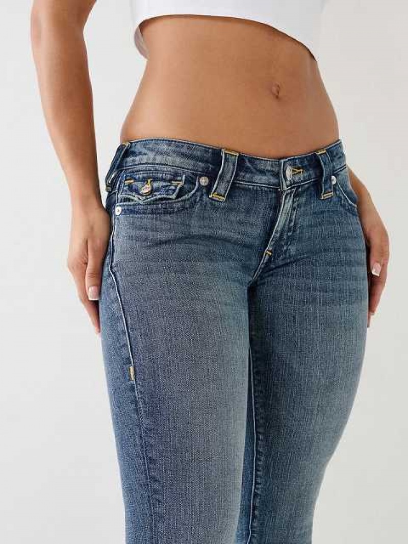 Jeans Skinny True Religion Stella Low Rise Flap Mujer Naranjas | Colombia-ULECXPQ87