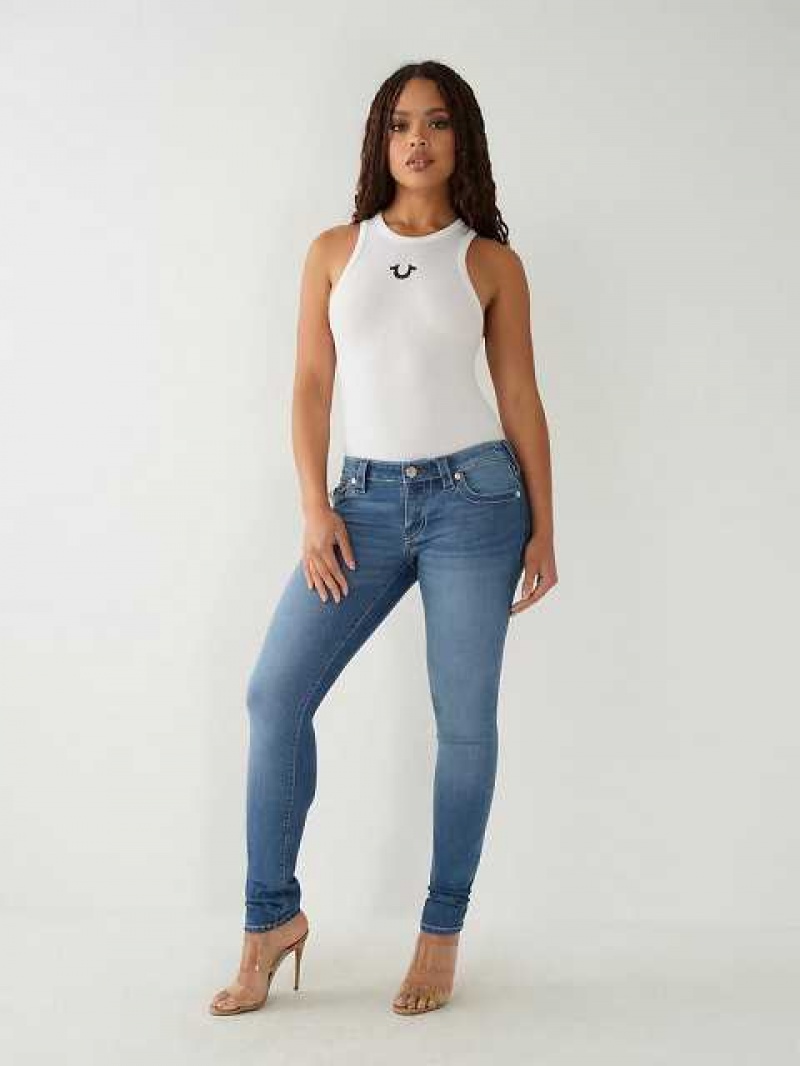 Jeans Skinny True Religion Stella Low Rise Mujer Azules | Colombia-MFCHDIT26