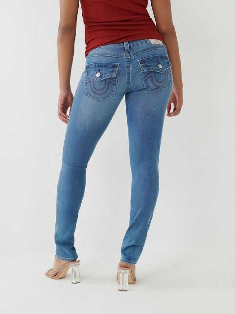 Jeans Skinny True Religion Stella Low Rise Mujer Azules | Colombia-VKRQXJC75