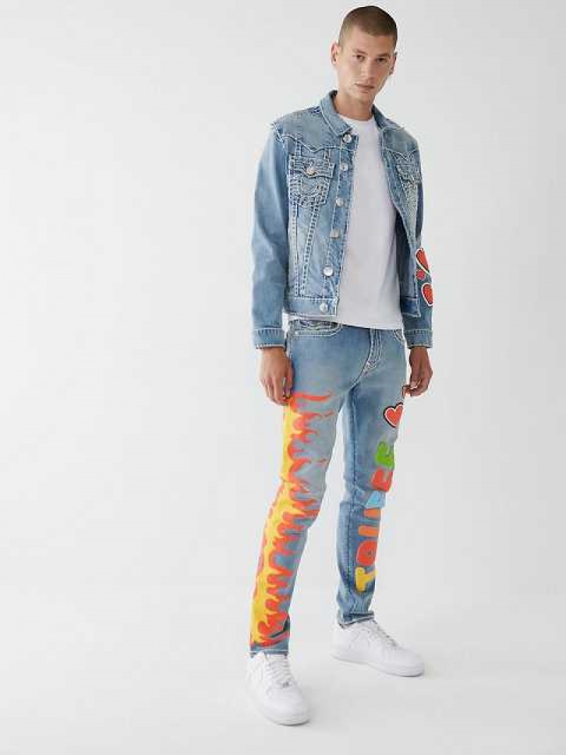 Jeans Skinny True Religion Tr X Chief Keef Hombre Azules | Colombia-ALCGUBZ01