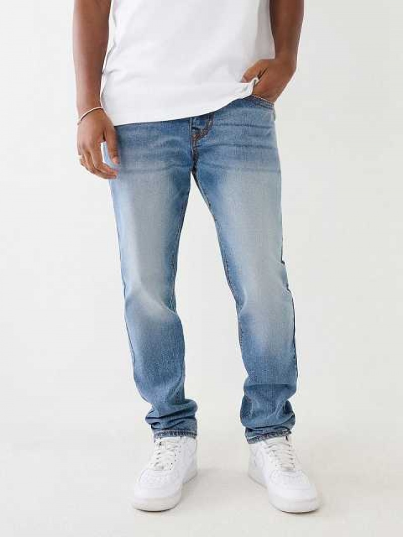 Jeans Slim True Religion Geno Big T Stitch Hombre Azules | Colombia-NQRTYZH17