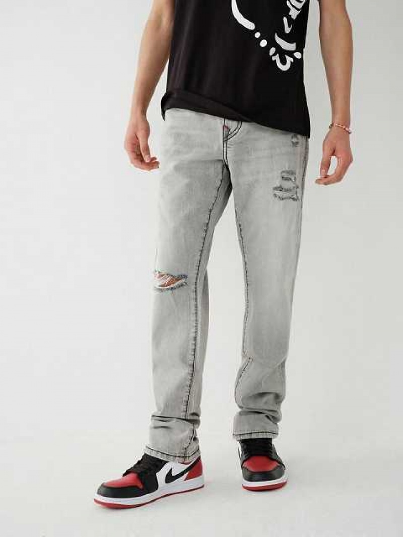 Jeans Slim True Religion Geno Big T Stitch Hombre Gris | Colombia-MYUFDAE72