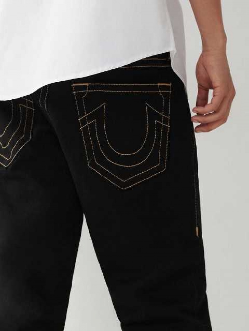 Jeans Slim True Religion Geno Hombre Negras | Colombia-IYFHUJG82