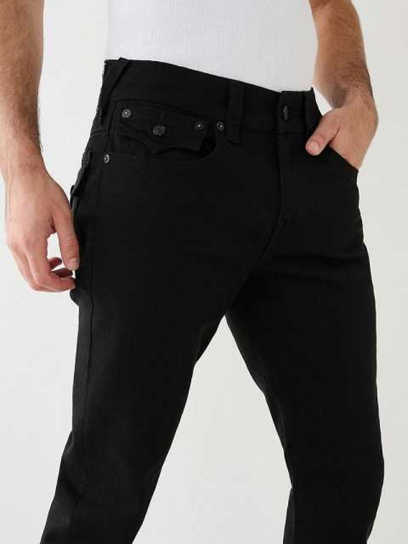 Jeans Slim True Religion Geno Single Needle Flap 32” Hombre Negras | Colombia-JFXTGEK58