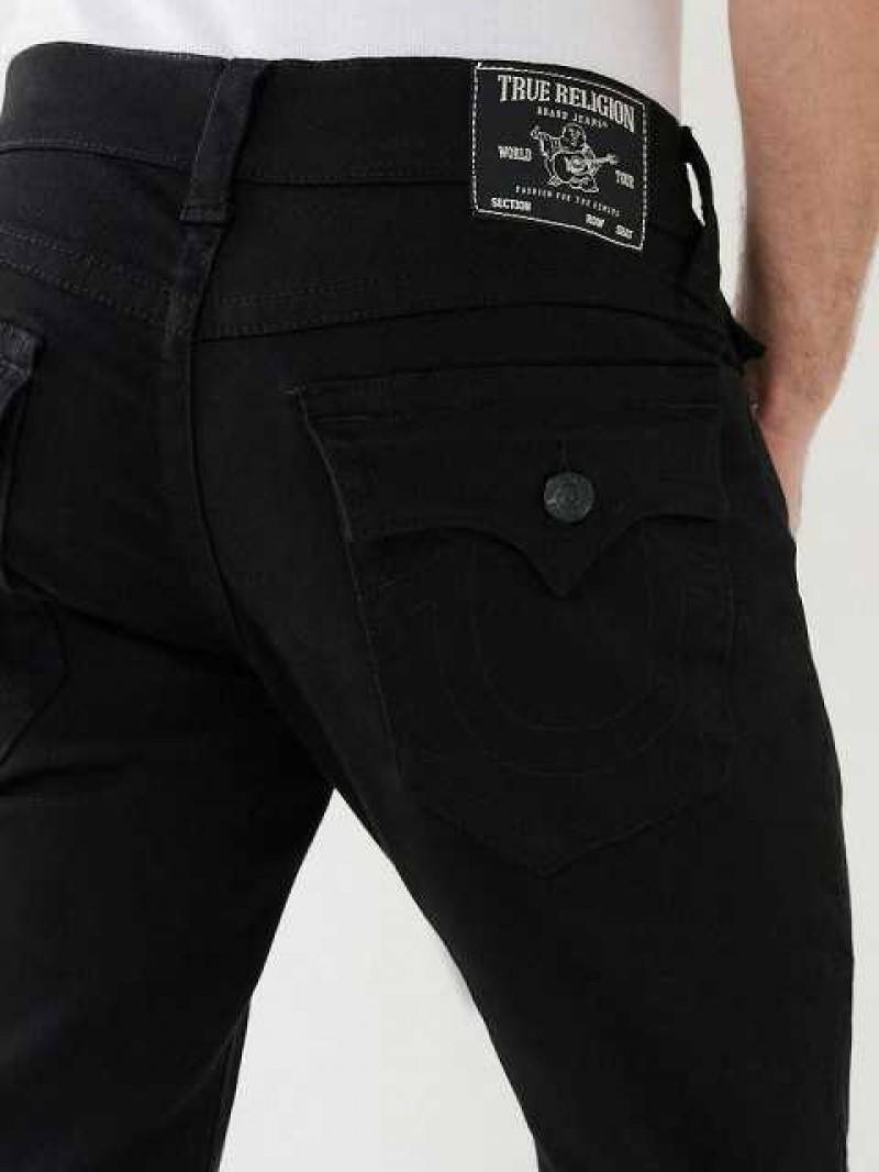 Jeans Slim True Religion Geno Single Needle Flap 32” Hombre Negras | Colombia-JFXTGEK58