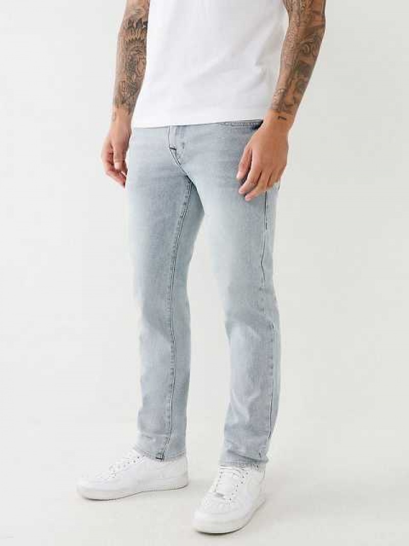 Jeans Slim True Religion Geno Single Needle Flap Hombre Azules Claro | Colombia-PUODXEC71