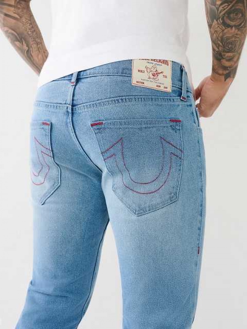 Jeans Slim True Religion Geno Single Needle Hombre Azules | Colombia-KUIYTOX50