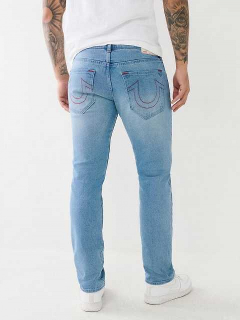 Jeans Slim True Religion Geno Single Needle Hombre Azules | Colombia-KUIYTOX50