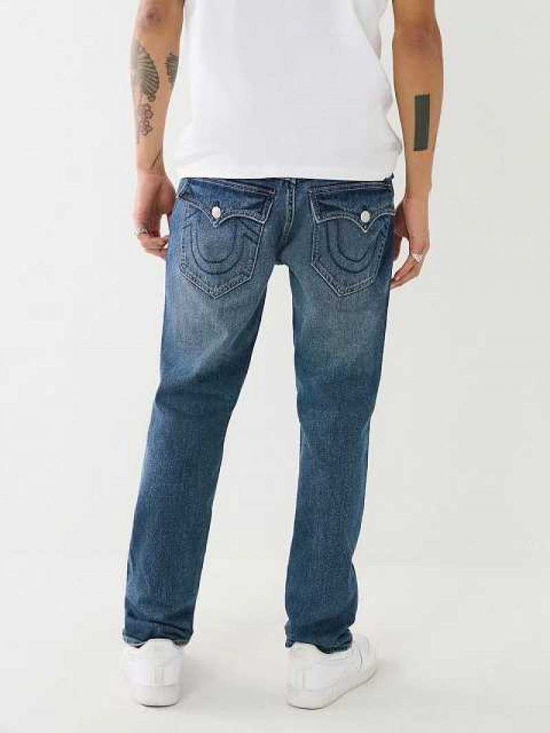 Jeans Slim True Religion Geno Single Needle Flap Hombre Azules | Colombia-WUDLMZI31