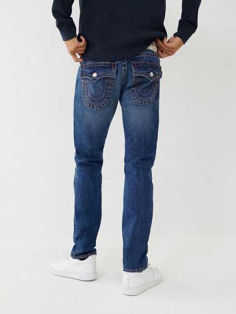 Jeans Slim True Religion Geno Stitch Hombre Azules | Colombia-JZCBOIL81