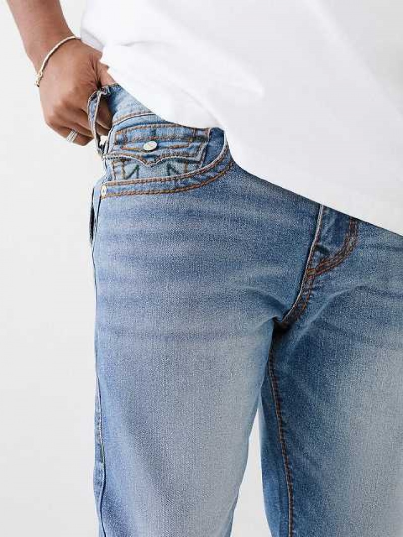 Jeans Slim True Religion Geno Stitch Hombre Azules | Colombia-RVPEKBY17