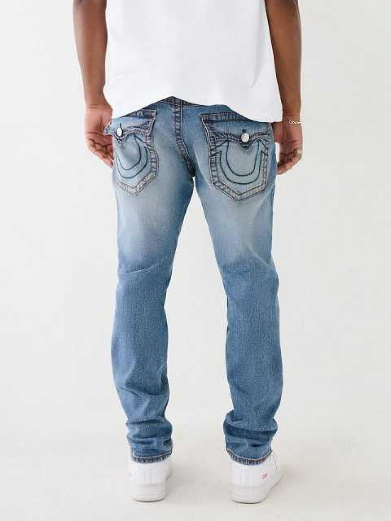 Jeans Slim True Religion Geno Stitch Hombre Azules | Colombia-RVPEKBY17