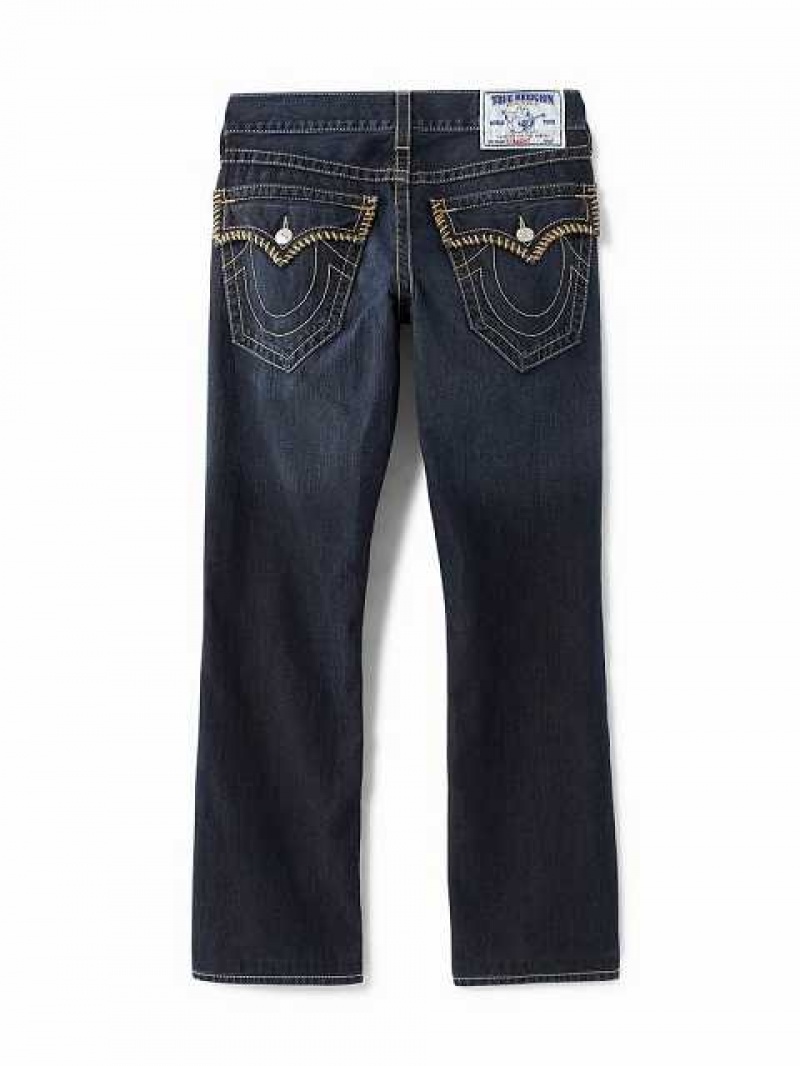 Jeans Straight True Religion Archive Hombre Azules Oscuro | Colombia-YWRHXOJ86