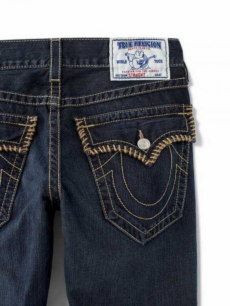 Jeans Straight True Religion Archive Hombre Azules Oscuro | Colombia-YWRHXOJ86