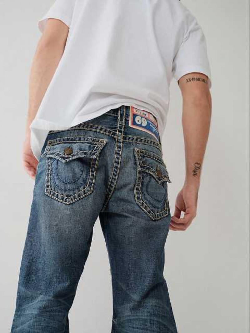 Jeans Straight True Religion Archive Ricky Hombre Azules | Colombia-UZTKCRS51