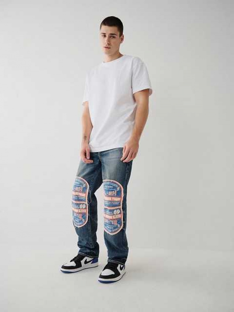 Jeans Straight True Religion Archive Ricky Hombre Azules | Colombia-UZTKCRS51