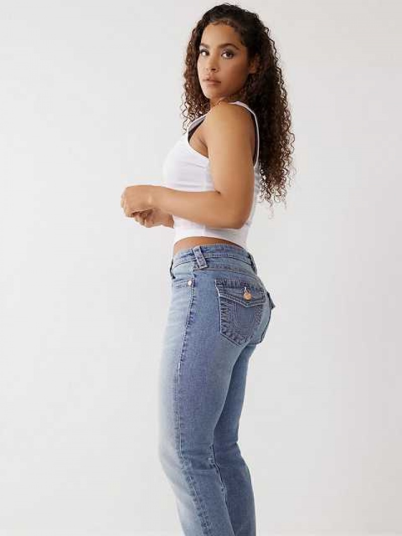 Jeans Straight True Religion Billie Jean Mujer Azules | Colombia-XZMYVWD80