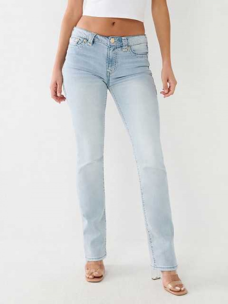 Jeans Straight True Religion Billie Mid Rise Mujer Azules | Colombia-UAKIEBZ06