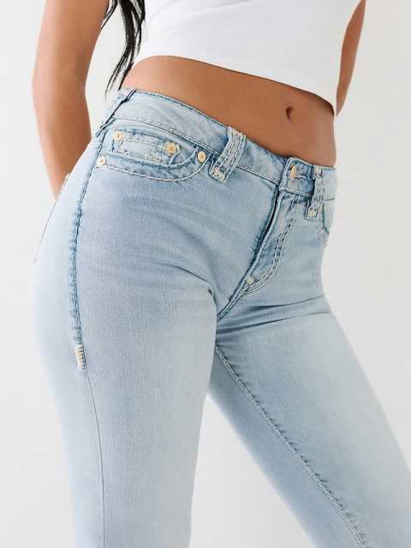 Jeans Straight True Religion Billie Mid Rise Mujer Azules | Colombia-UAKIEBZ06